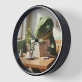 Reloj con diseño dinosaurio 壁時計 (傾斜)