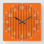 Reloj Cuadrado Time and illustrated art on your wa スクエア壁時計 (正面)