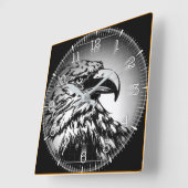 Reloj Cuadrado Time and illustrated art on your wa スクエア壁時計 (傾斜)