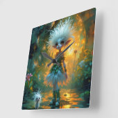 Reloj de Pared スクエア壁時計 (傾斜)