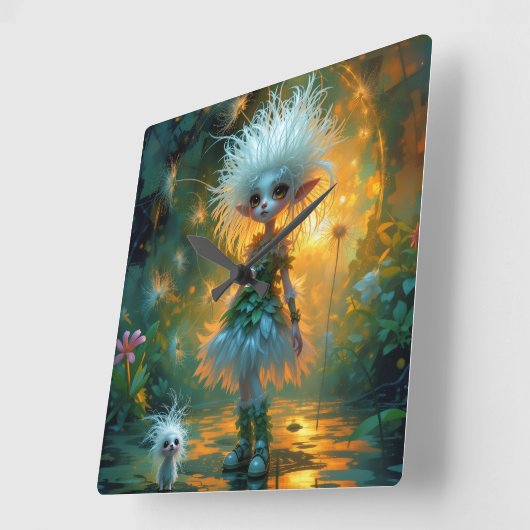 Reloj de Pared スクエア壁時計 (傾斜)