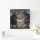 Reloj de pared スクエア壁時計 (ホーム)