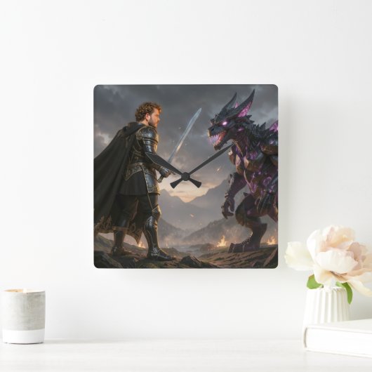 Reloj de pared スクエア壁時計 (ホーム)