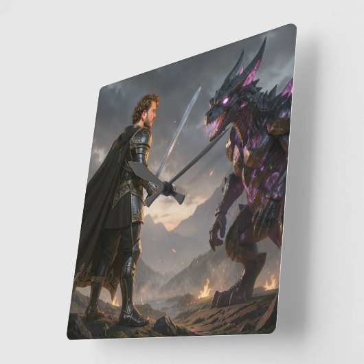 Reloj de pared スクエア壁時計 (傾斜)