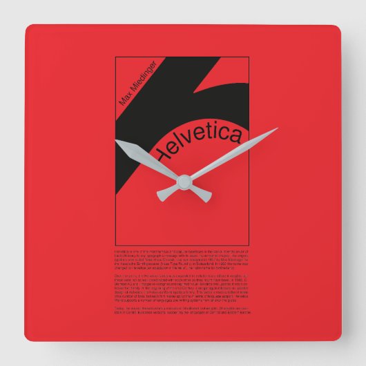 Reloj de pared スクエア壁時計 (正面)