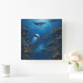 Reloj de pared スクエア壁時計 (ホーム)