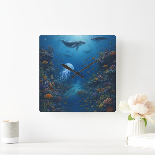 Reloj de pared スクエア壁時計 (ホーム)