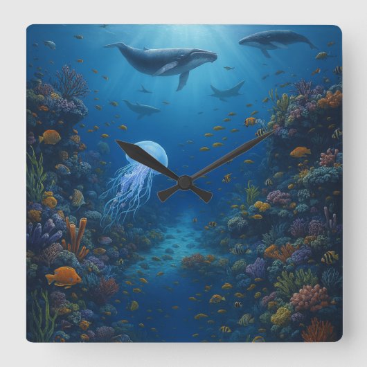 Reloj de pared スクエア壁時計 (正面)