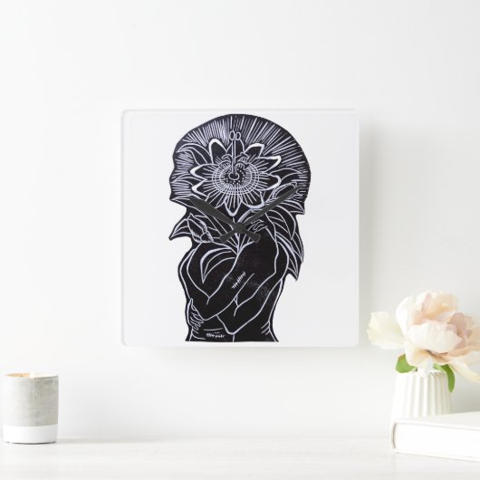 Reloj de pared スクエア壁時計 (ホーム)