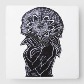 Reloj de pared スクエア壁時計 (正面)