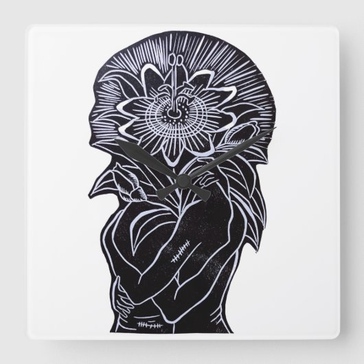 Reloj de pared スクエア壁時計 (正面)