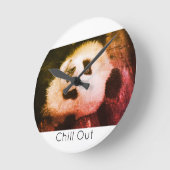 Reloj de pared Bear Panda ラウンド壁時計 (傾斜)