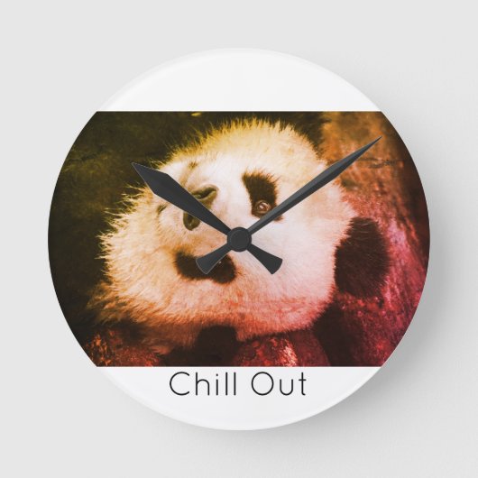 Reloj de pared Bear Panda ラウンド壁時計 (正面)