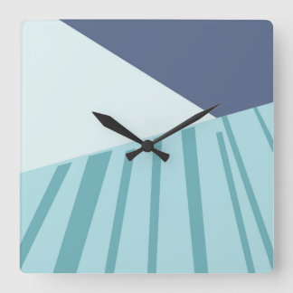 Reloj de pared blå スクエア壁時計