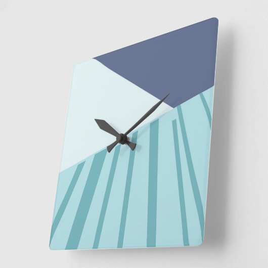 Reloj de pared blå スクエア壁時計 (傾斜)
