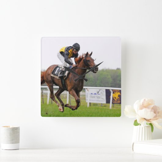 Reloj de Pared Caballo al Galope スクエア壁時計 (ホーム)