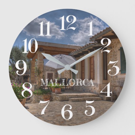 reloj de pared casa de campo en Mallorca ラージ壁時計 (正面)
