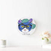 Reloj de pared Cats ラウンド壁時計 (ホーム)