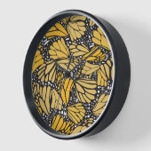 Reloj de pared circular estampado mariposa monarca 壁時計 (傾斜)