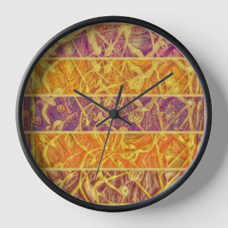 Reloj de pared colorido colores abstracto 壁時計