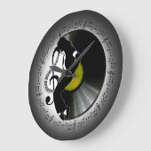 Reloj de pared con CD y bailarín ラージ壁時計 (傾斜)