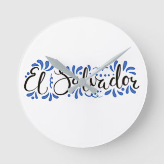 Reloj de Pared con Diseño de El Salvador  ラウンド壁時計