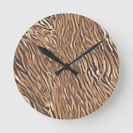 Reloj de Pared con Diseño de Piel de Tigre ラウンド壁時計