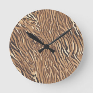 Reloj de Pared con Diseño de Piel de Tigre ラウンド壁時計