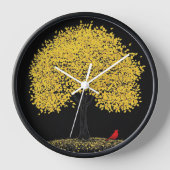 Reloj de pared con fondo de árbol  壁時計 (正面)