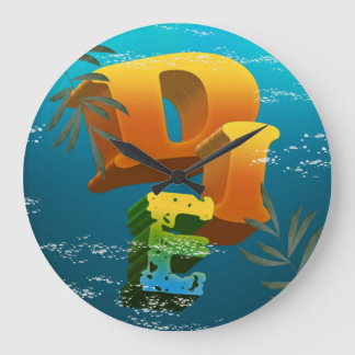 Reloj de pared con logo de la tienda DesignInEvery ラージ壁時計