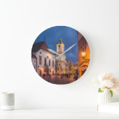 Reloj de pared con paisaje de pueblo encantador ラージ壁時計 (ホーム)
