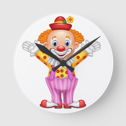 reloj de pared con payaso ラウンド壁時計 (正面)