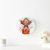 reloj de pared con payaso ラウンド壁時計 (ホーム)