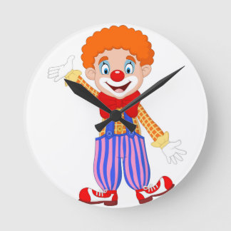 reloj de pared con payaso ラウンド壁時計