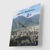 RELOJ DE PARED DE CARACAS - VENEZUELA. スクエア壁時計 (傾斜)