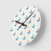 Reloj de pared deco niños ラウンド壁時計 (傾斜)