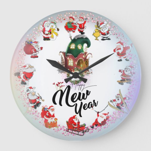 Reloj de pared en-数々のcolor ラージ壁時計 (正面)