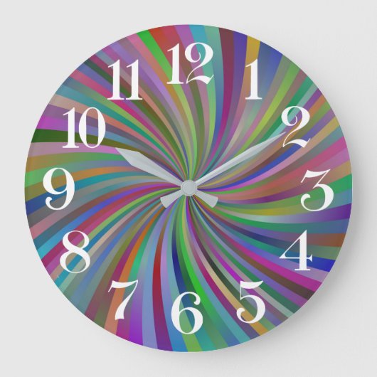reloj de pared espiral multicolor ラージ壁時計 (正面)