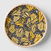 Reloj de pared estampado mariposa monarca 壁時計 (正面)