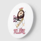 Reloj de pared I´m not alone - Nissi Holy ラージ壁時計 (傾斜)
