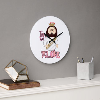 Reloj de pared I´m not alone - Nissi Holy ラージ壁時計