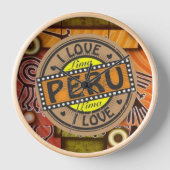 Reloj de pared Ilove Peru 壁時計 (正面)