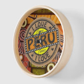 Reloj de pared Ilove Peru 壁時計 (傾斜)