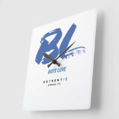 Reloj de pared Logo BL スクエア壁時計 (傾斜)