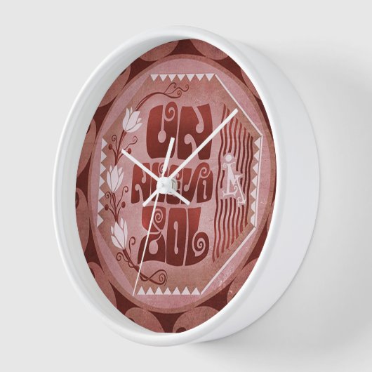 Reloj de pared moneda peruana 壁時計 (傾斜)