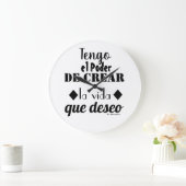 Reloj de Pared Motivational ラージ壁時計 (ホーム)