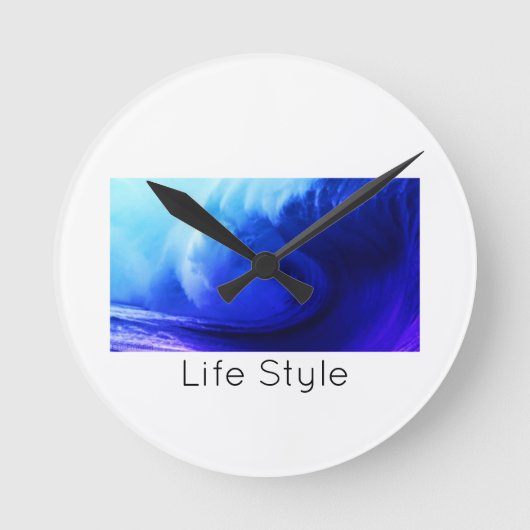 Reloj de pared Ocean Wave ラウンド壁時計 (正面)