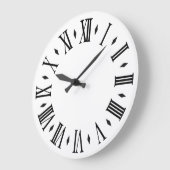 reloj de pared personalizable números romanos ラージ壁時計 (傾斜)