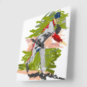 Reloj de Pared Pitcher Lanzando la Pelota スクエア壁時計 (傾斜)