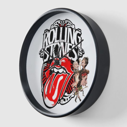 Reloj de pared Roling Stone 壁時計 (傾斜)